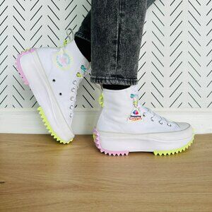⭐Converse Run Star Hike Platform 10.5 Womens Shoes Sneakers White Green A09836C⭐